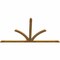 Ekena Millwork Richland Rough Sawn Timber Gable Bracket, Western Red Cedar, 108"W x 58"H x 2"D x 4"F, 13/12 Pitch GBW108X58X0204RIC00RWR - alternate 2